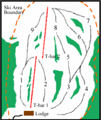 Mount Arrowsmith (Upper) Ski Trail Map Mount Arrowsmith (Upper) Ski Trail Map