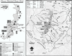 Mount Mitchell State Park map