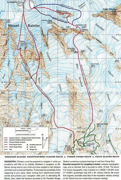 Mount Rainier Topo Map