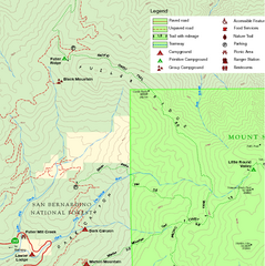 Mount San Jacinto State Park NW Map