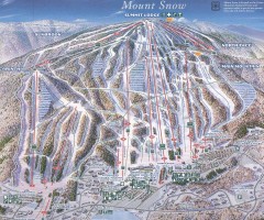 Mount Snow Trail Map 2001