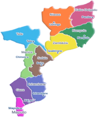 Mozambique Political Map