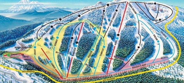 Mt. Ashland Ski Trail Map