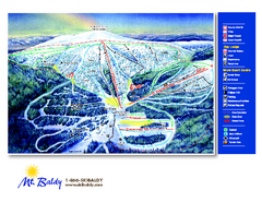 Mt. Baldy Family Ski Area Ski Trail Map