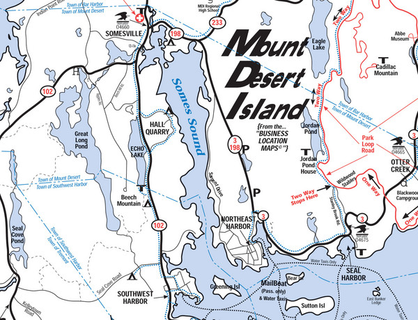 Mt. Desert Island Map