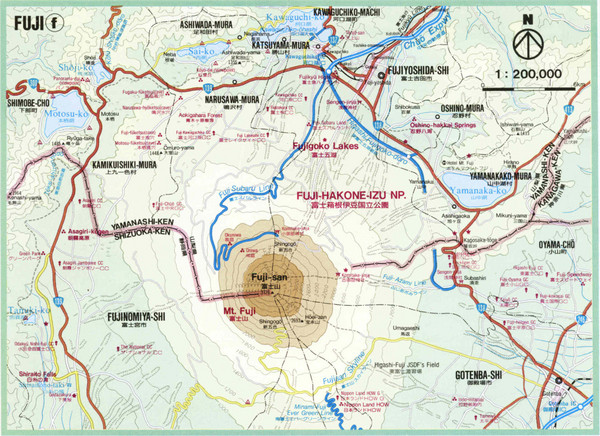 Mt. Fuji Area Map