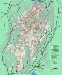 Mt. Greylock State Reservation winter trail map