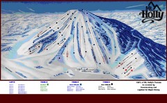 Mt. Holly Ski Area Ski Trail Map