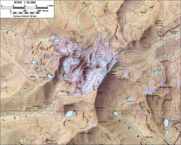 Mt. Kenya Topo Map