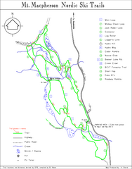 Mt Macpherson Nordic Ski Trail map