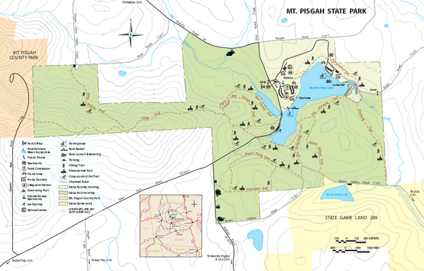 Mt. Pisgah State Park map