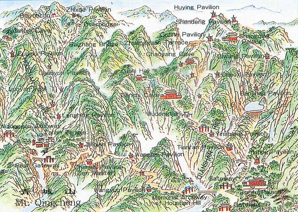 Mt. Qingching Tourist Map