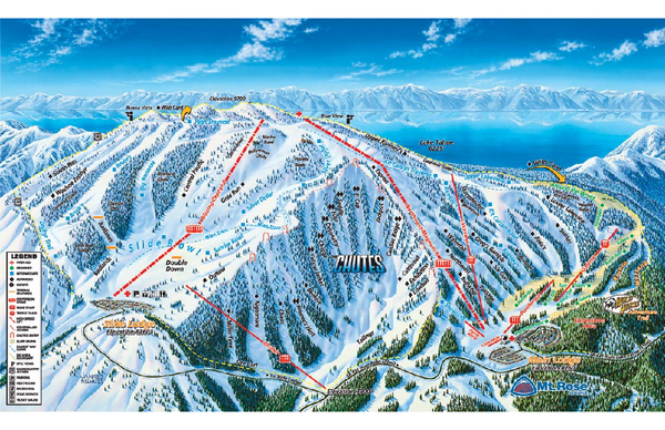 Mt. Rose Ski Tahoe Ski Trail Map