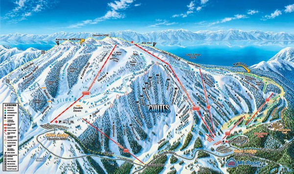 Mt. Rose Ski Trail Map