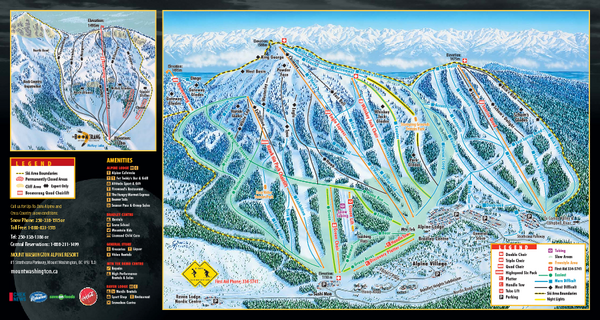 Mt Washington Nordic Trail Map Mt Washington Resort Ski Trail Map • Mappery