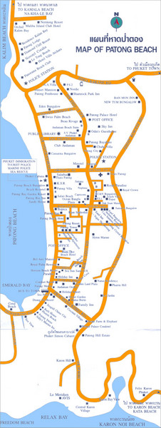 Muang Patong Beach Tourist Map