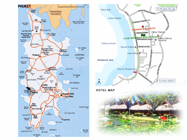 Muang Patong Beach Tourist Map