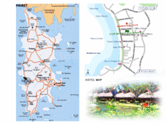 Muang Patong Beach Tourist Map Muang Patong Beach Tourist Map