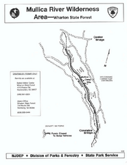Mullica River camp area map