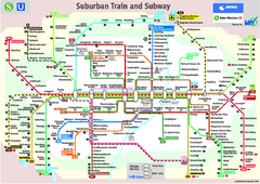 Munich public transportation system Map
