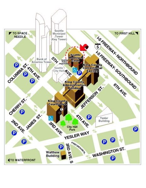 Municipal Court of Seattle Location Map