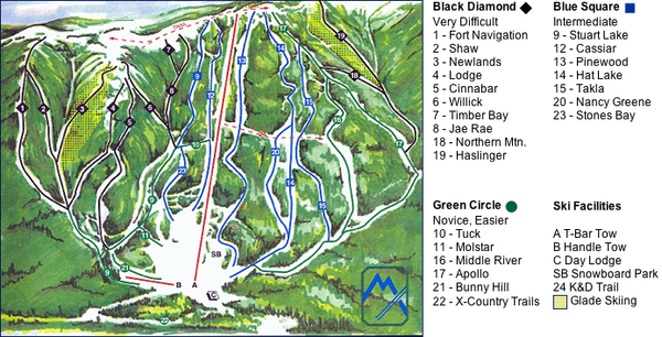 Murray Ridge Ski Trail Map