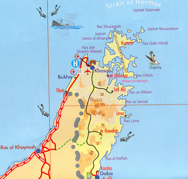 Musandam Oman Map