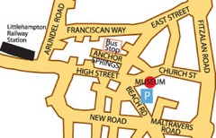 Museums in West Sussex, England Map