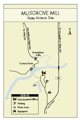 Musgrove Mill State Park Map