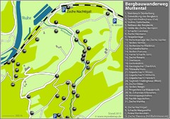 Muttental Bergbauwanderweg Map