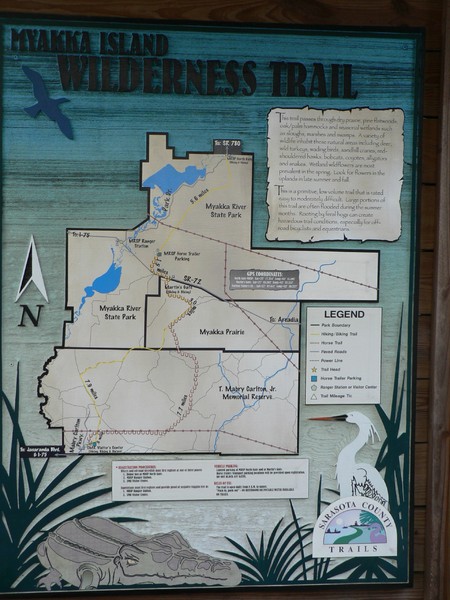 Myakka Island Trail Map