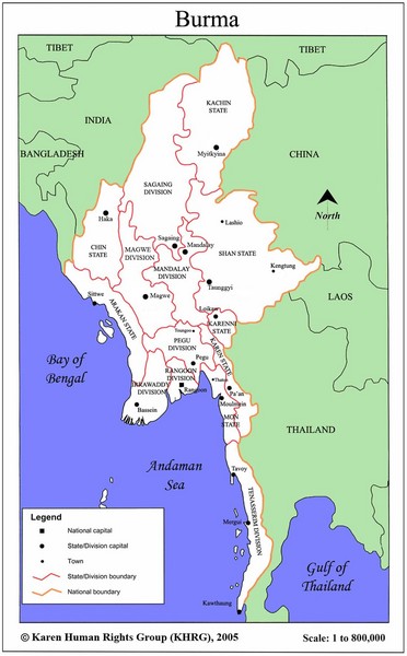 Myanmar Map