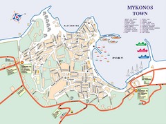 Mykonos Town Map