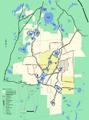 Myles Standish State Forest Winter trail map