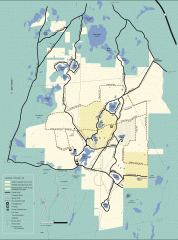 Myles Standish State Forest winter trail map