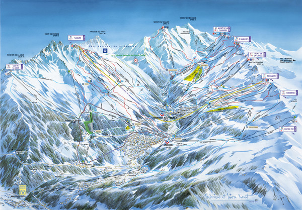 Méribel-Mottaret Ski Run Map