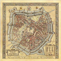 Münster City Map 1636
