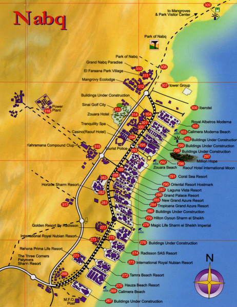 Nabq Bay Tourist Map