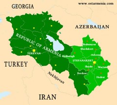 Nagorny Karabakh & Armenia Map