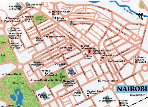 Nairobi County Map nairobi-county-map