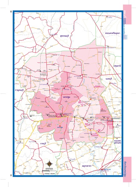 Nakhonpathom, Thailand Map