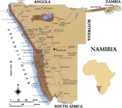 Namibia Map