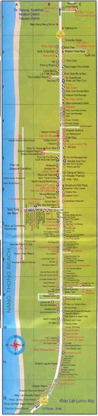 Nang Thong Beach Map