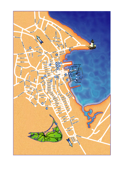 Walking Map Of Nantucket Nantucket Town Street Map - Nantucket Ma • Mappery