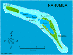 Nanumea atol Map