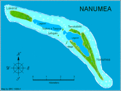 Nanumea atol Map Nanumea atol Map