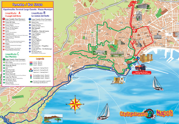 Naples Tourist Map