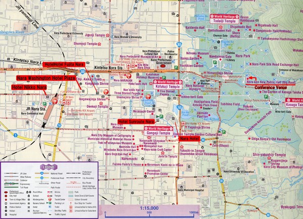 Nara Tourist Map