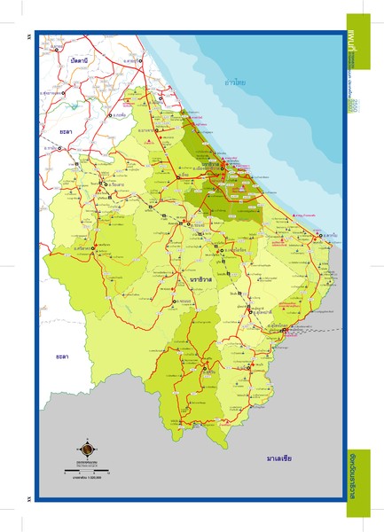 Narathiwat, Thailand Map