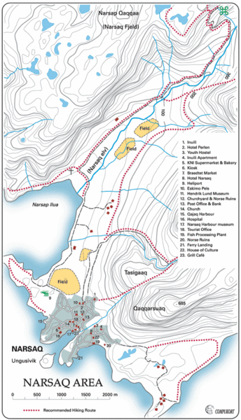 Narssaq City Map